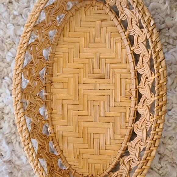 Straw wicker baskets set of 5 - Picture 6 of 12